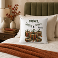 Spines, Spirits & Spooky Nights Book Pumpkin Pillow Cover