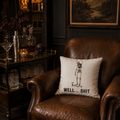 Funny Skeleton Pillow Cover – Well Shit Cocktail Design