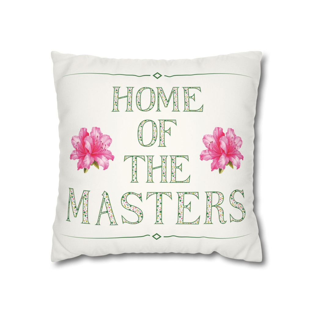 Augusta Golf Pillow Cover – Pink Floral Southern Golf Decor, Golfer Gift