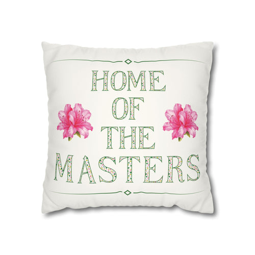 Augusta Golf Pillow Cover – Pink Floral Southern Golf Decor, Golfer Gift